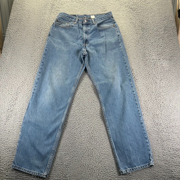 Vintage Levis 550 Jeans Mens 34x32 Blue Denim Straight Baggy Relaxed Fit Faded
